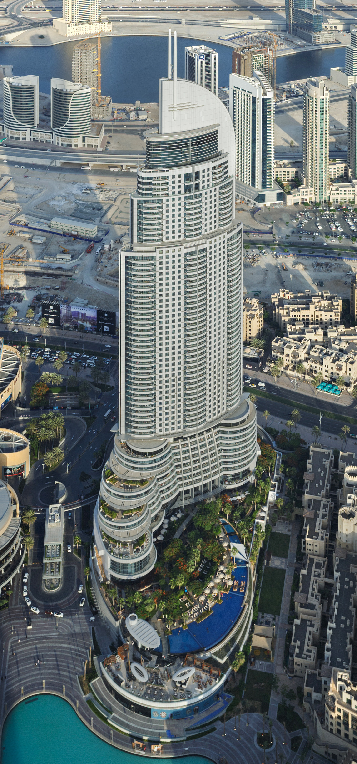The Address, Dubai - View from Burj Khalifa. © Mathias Beinling